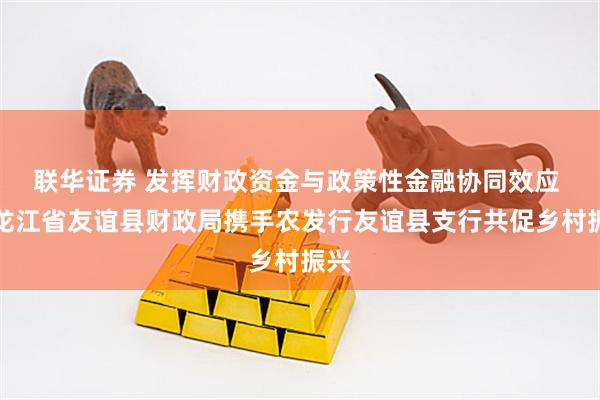 联华证券 发挥财政资金与政策性金融协同效应 黑龙江省友谊县财政局携手农发行友谊县支行共促乡村振兴